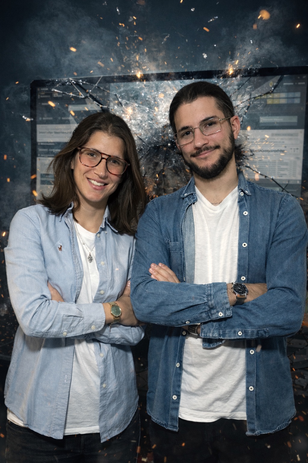 Andrea et Adrien, fondateurs de l'agence web Soler Agency à Nice